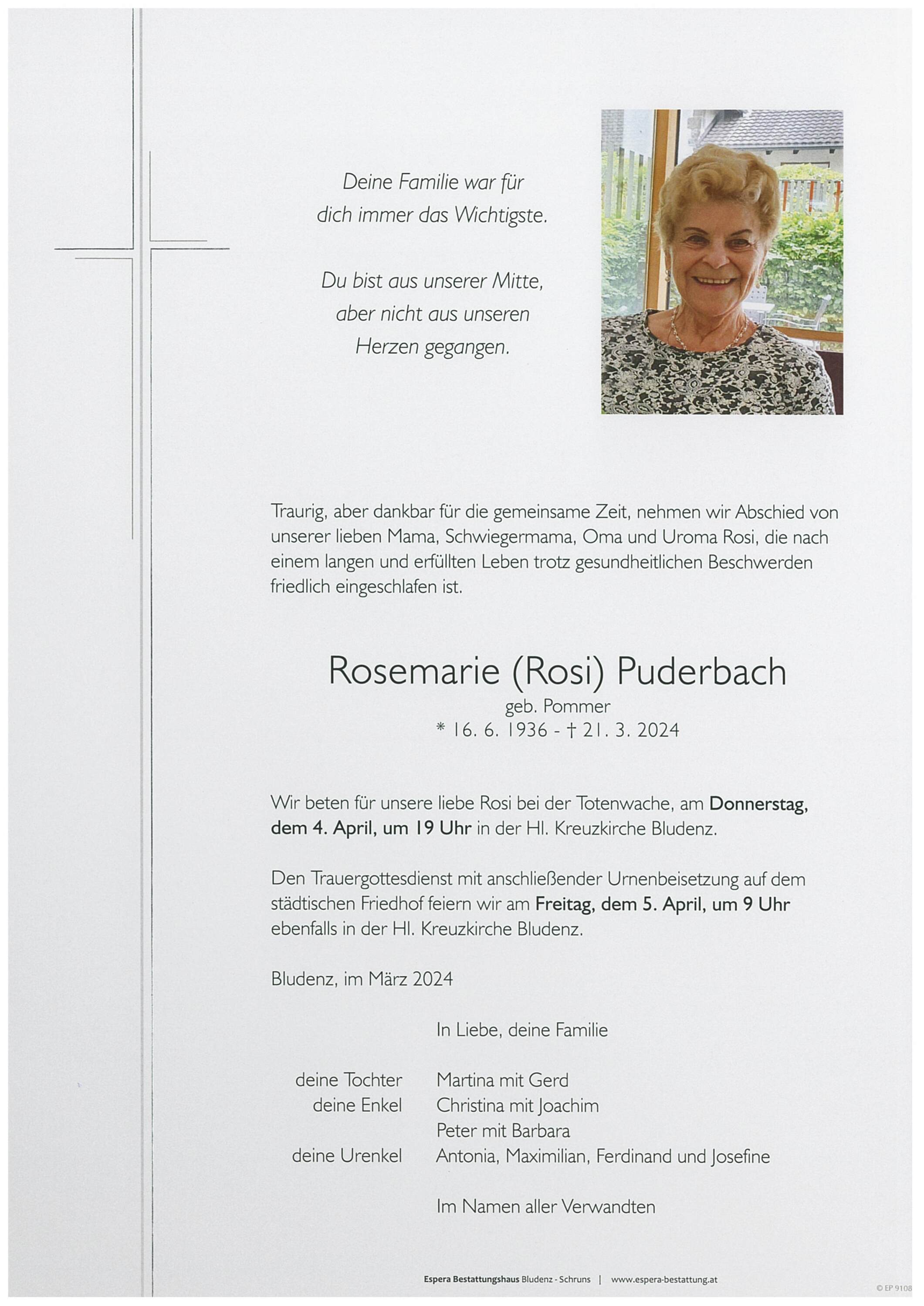 Rosemarie (Rosi) Puderbach